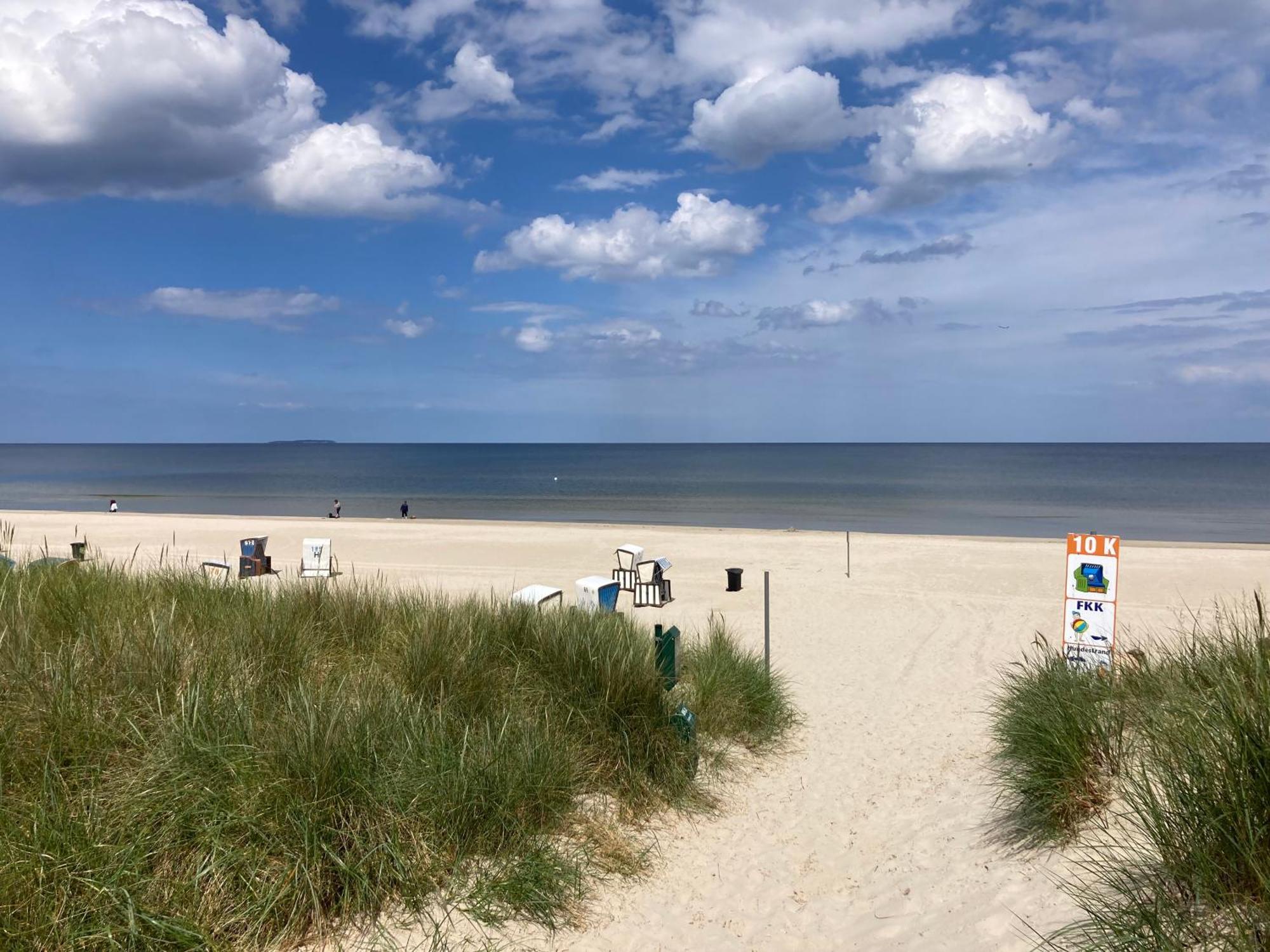 Karlshagen Reet Am Strand Mit Hund מראה חיצוני תמונה