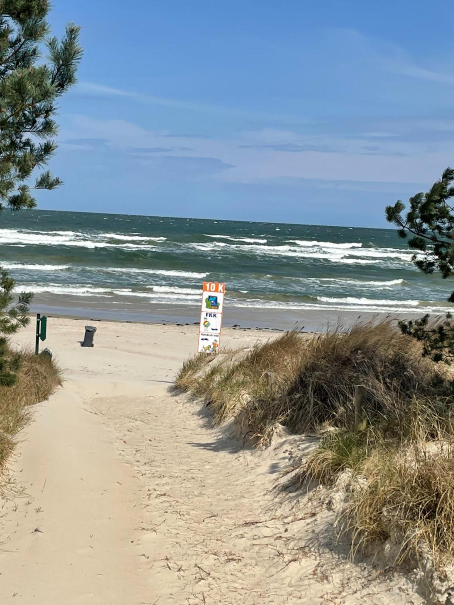 Karlshagen Reet Am Strand Mit Hund מראה חיצוני תמונה